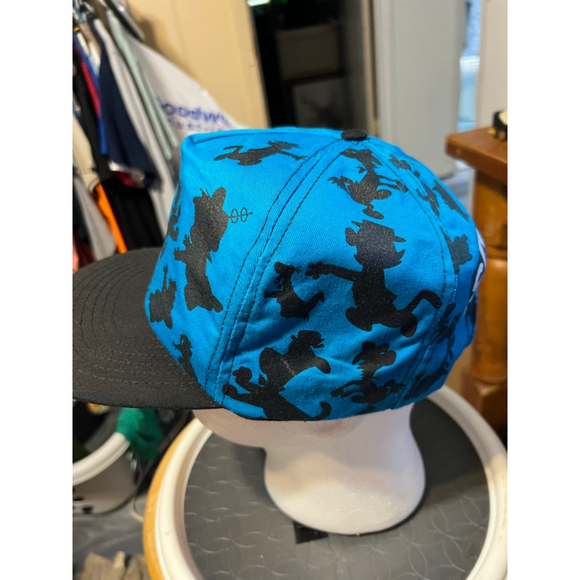 Vintage Cartoon Network Blue Black Character Print Snapback - Picture 2 of 6